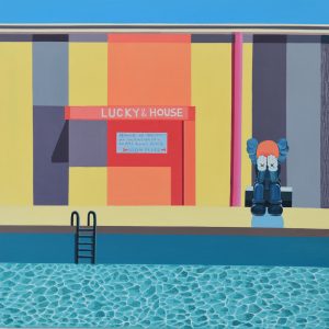 (Leehaesung) House of Happiness, 65x65cm, Acrylic on canvas, 2024